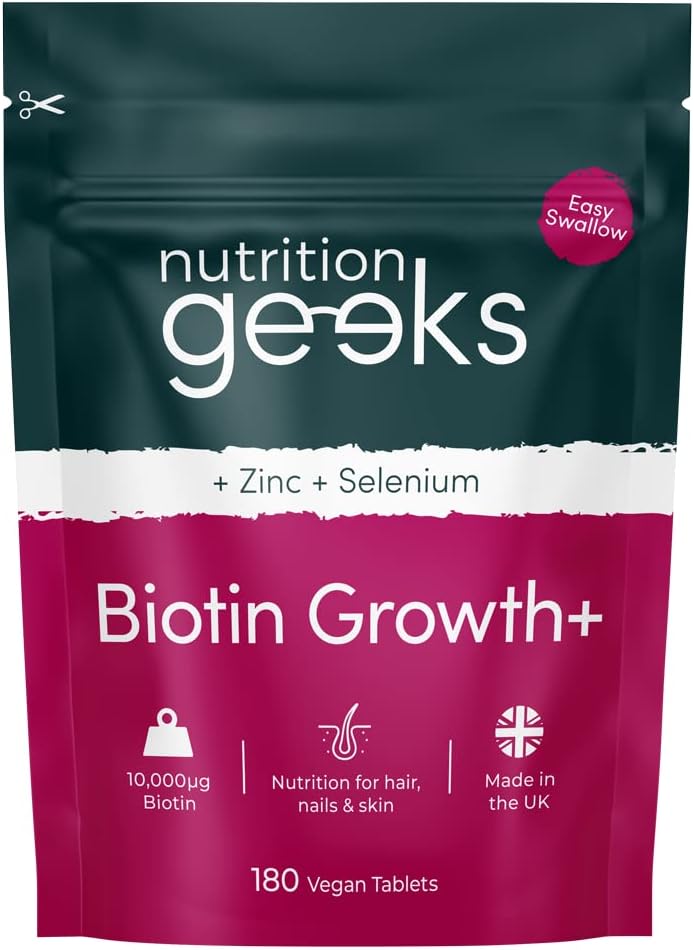 The Secret to Healthier, Stronger Hair – Why We Choose Nutrition Geeks Biotin 10,000 mcg