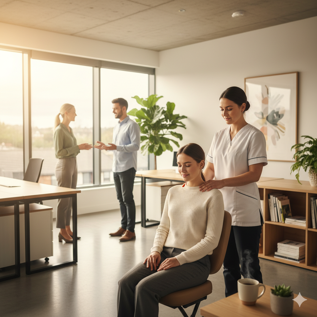 Mindful Monday Routine: Start the Week with a Chair Massage